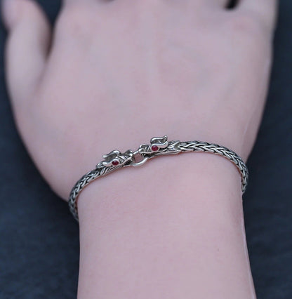 Original John Hardy Naga Dragon Sterling Silver Bracelet1