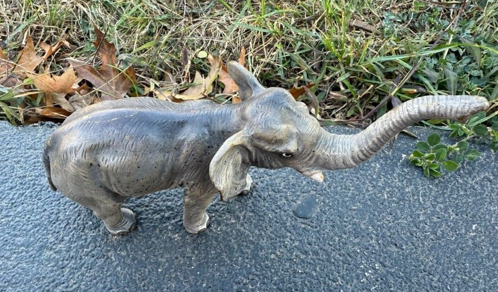 Very Large Antique Austrian Vienna Cold Painted Bronze Figure of Elephant5