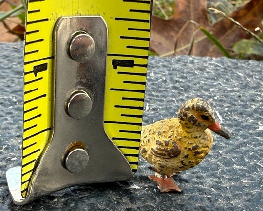 Miniature Antique Austrian Vienna Cold Painted Bronze Figure of Baby Duck0