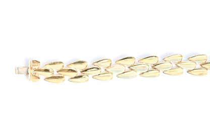 Hard to Find Designer Robert Lee Morris 18K Yellow Gold Dart Motif Bracelet4