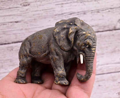 High Quality Antique Austrian Vienna Cold Painted Bronze Figure of Elephant2