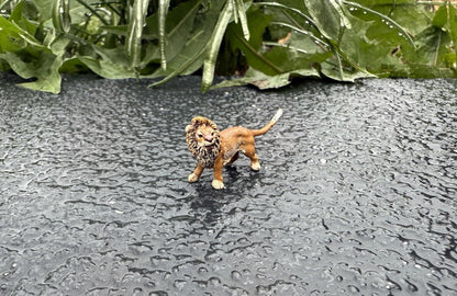 Amazing Miniature Antique Austrian Vienna Cold Painted Bronze Figure of Lion4