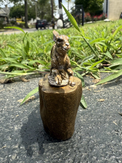 Awesome Antique Austrian Vienna Cold Painted Bronze of Running Rabbit3