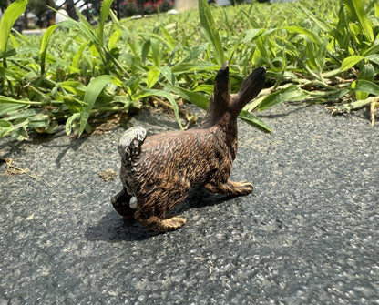 Life Like Antique Austrian Vienna Cold Painted Bronze of Brown Rabbit10