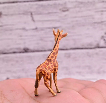 Lovely Antique Austrian Vienna Cold Painted Bronze Figure Little Giraffe2