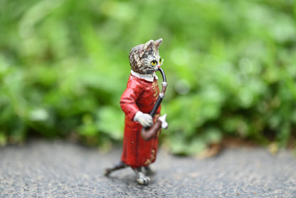 Fritz Bermann Austrian Vienna Cold Painted Bronze of Gentleman Cat Smoking5