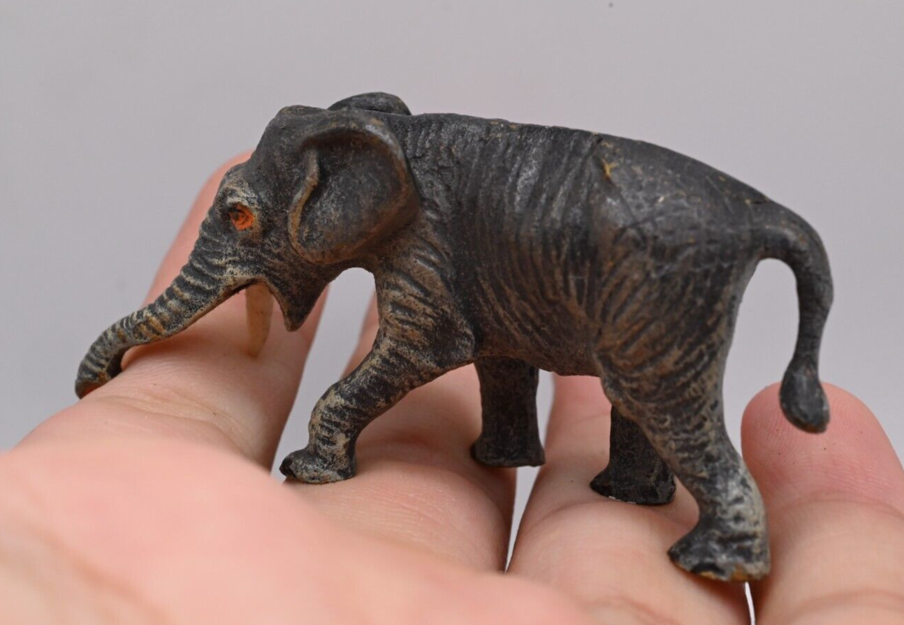 Gorgeous Antique Austrian Vienna Cold Painted Bronze Figure of Elephant9