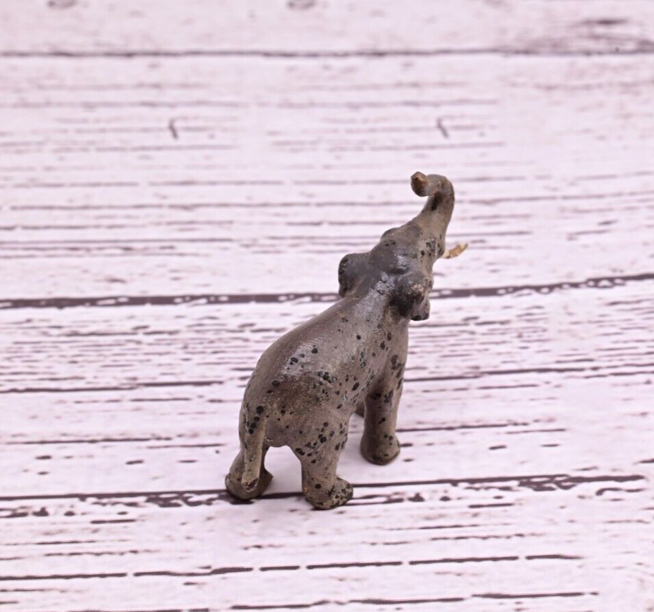 Original Tiny Antique Austrian Vienna Cold Painted Bronze of Elephant7