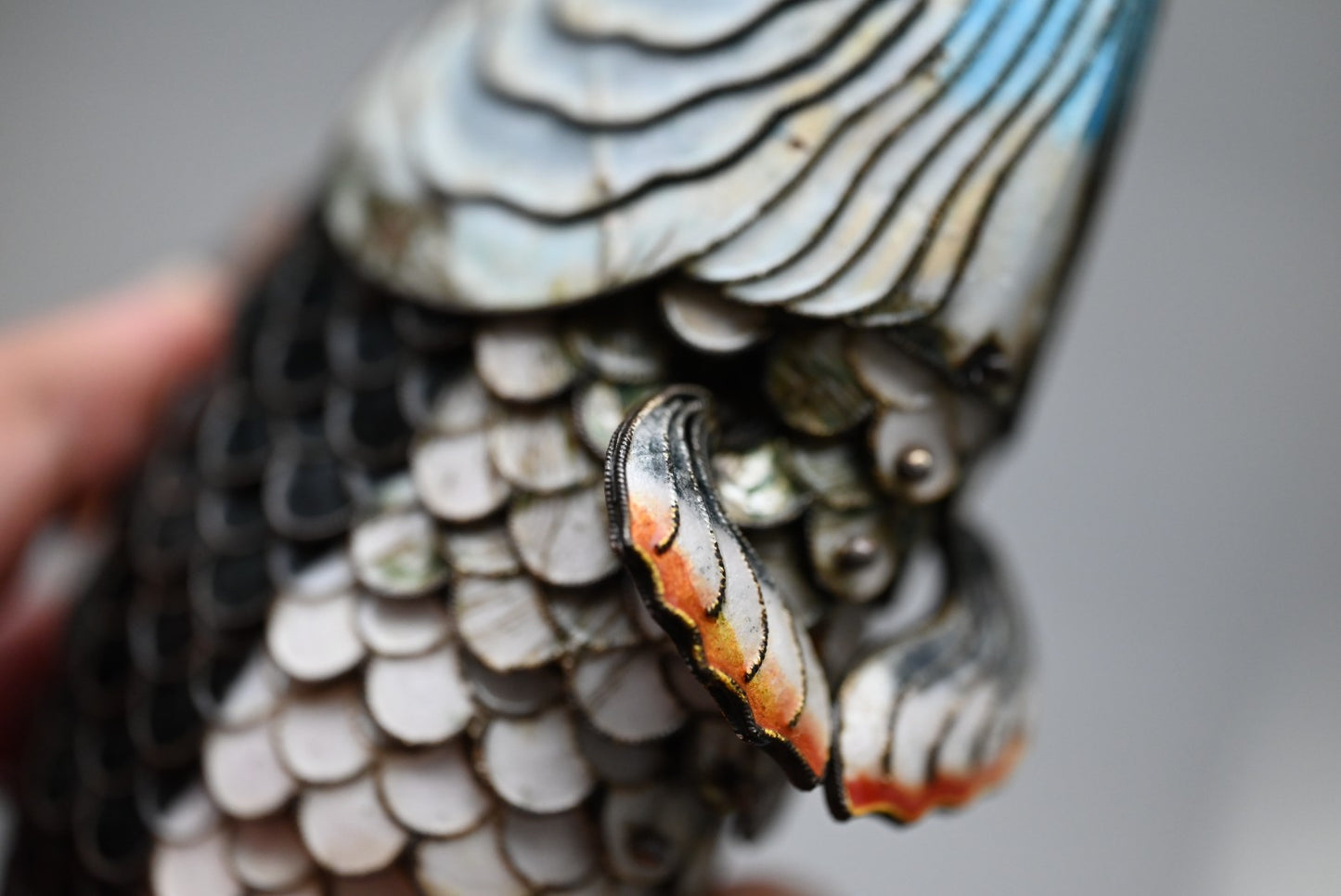 Amazing Life - Size Chinese Enameled Export Silver Articulated Koi Fish14