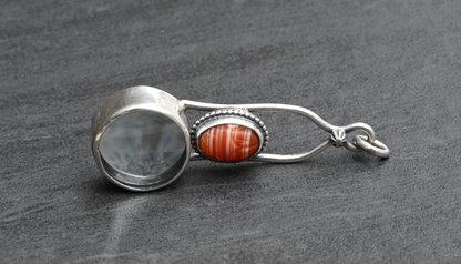 Sterling Silver Southwest Jewelers Loupe with Egyptian Scarab Beetle1
