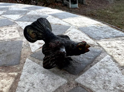 Small Antique Austrian Vienna Cold Painted Bronze Figure of Turkey4