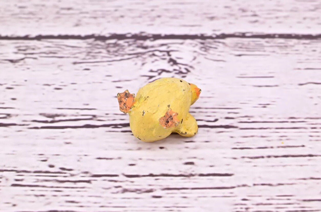 Cute Tiny Antique Austrian Vienna Cold Painted Bronze Figure of Yellow Chick15
