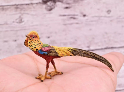 Attractive Antique Austrian Vienna Cold Painted Bronze Figure Golden Pheasant0