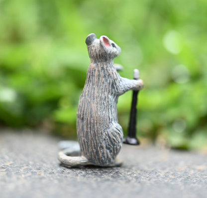 Fritz Bermann Austrian Vienna Cold Painted Bronze Mouse / Rat Playing Clarinet4