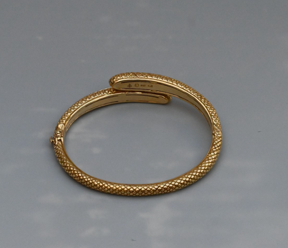 Stunning 18K Gold & Natural Diamonds Snake Bracelet Designer Andrea Candela CJI5