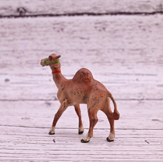 Original Miniature Antique Austrian Vienna Cold Painted Bronze of Desert Camel1
