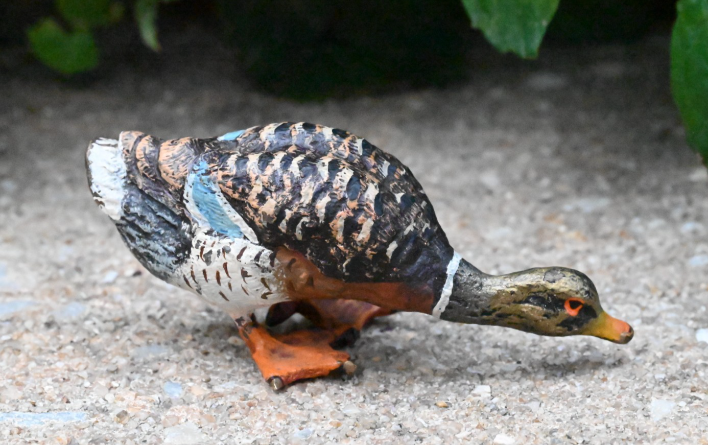 Lovely Antique Austrian Vienna Cold Painted Bronze Figure of Mallard Duck4