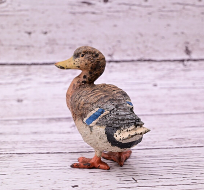 Gorgeous Antique Austrian Vienna Cold Painted Bronze Figure of Mallard Duck1