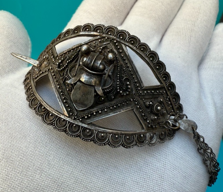 Gorgeous Tibet / Asian Export Silver Hairpin with Dragon Face1