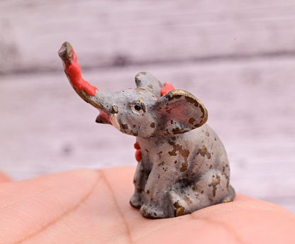Original Miniature Antique Austrian Vienna Cold Painted Bronze of Elephant5
