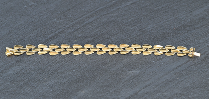 Hard to Find Designer Robert Lee Morris 18K Yellow Gold Dart Motif Bracelet8