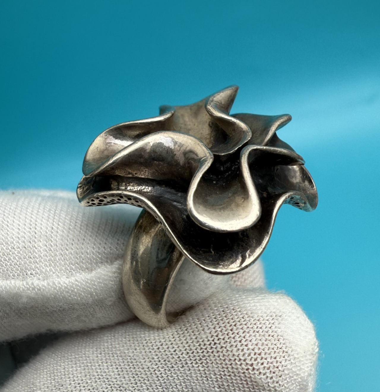 Silpada Sterling Silver "Blooming Flower" or "Modern Flower" Ring2