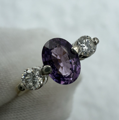 Fantastic Vintage Natural Sapphire & Diamond Ring in 18K Yellow Gold4