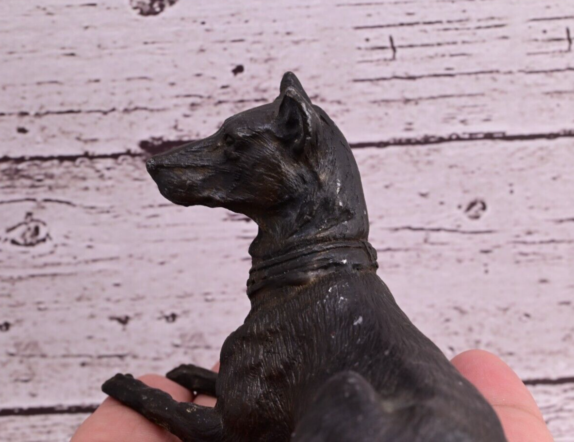 Antique Austrian Vienna *Style* Cold Painted Bronze Dog Possibly German Made5