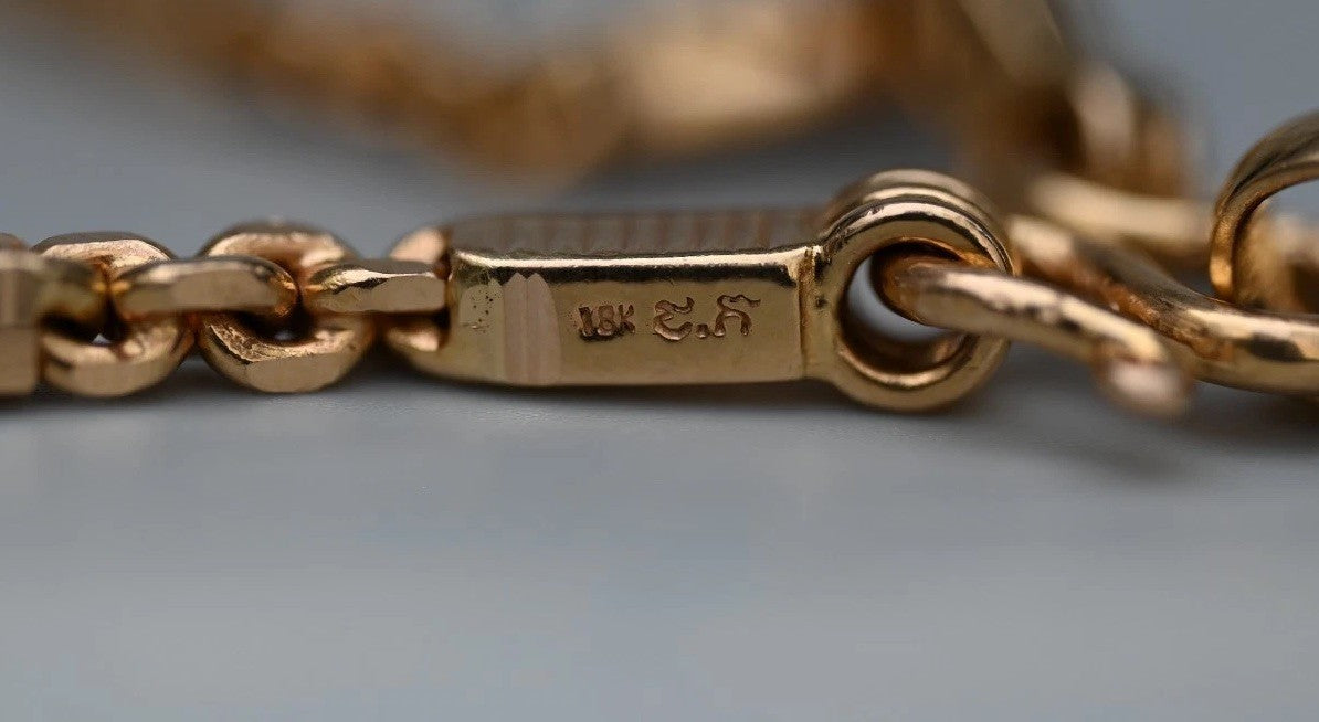 Genuine Antique Victorian 18K Yellow Gold Snake Amulet Necklace GIA Certified11