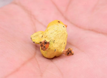 Cute Tiny Antique Austrian Vienna Cold Painted Bronze Figure of Yellow Chick7