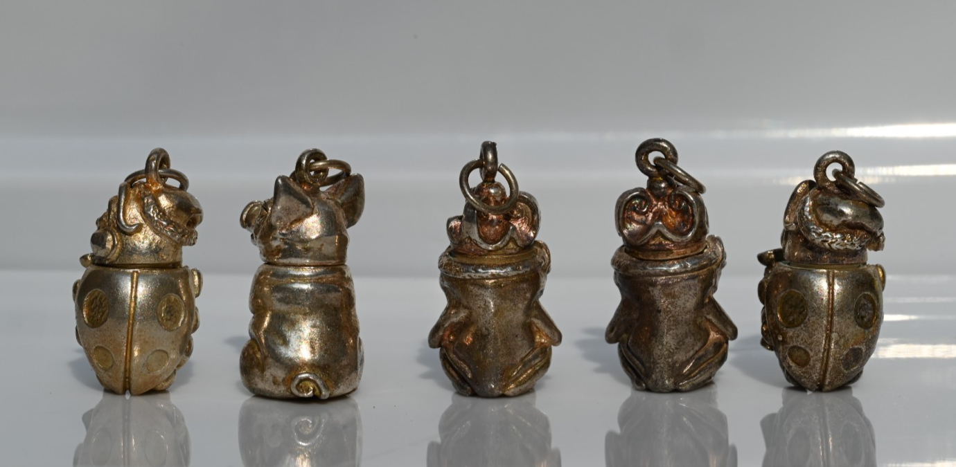 Rare Harmony Kingdom Lord Byron Sterling Silver Tiny Treasure Storage Pendants4