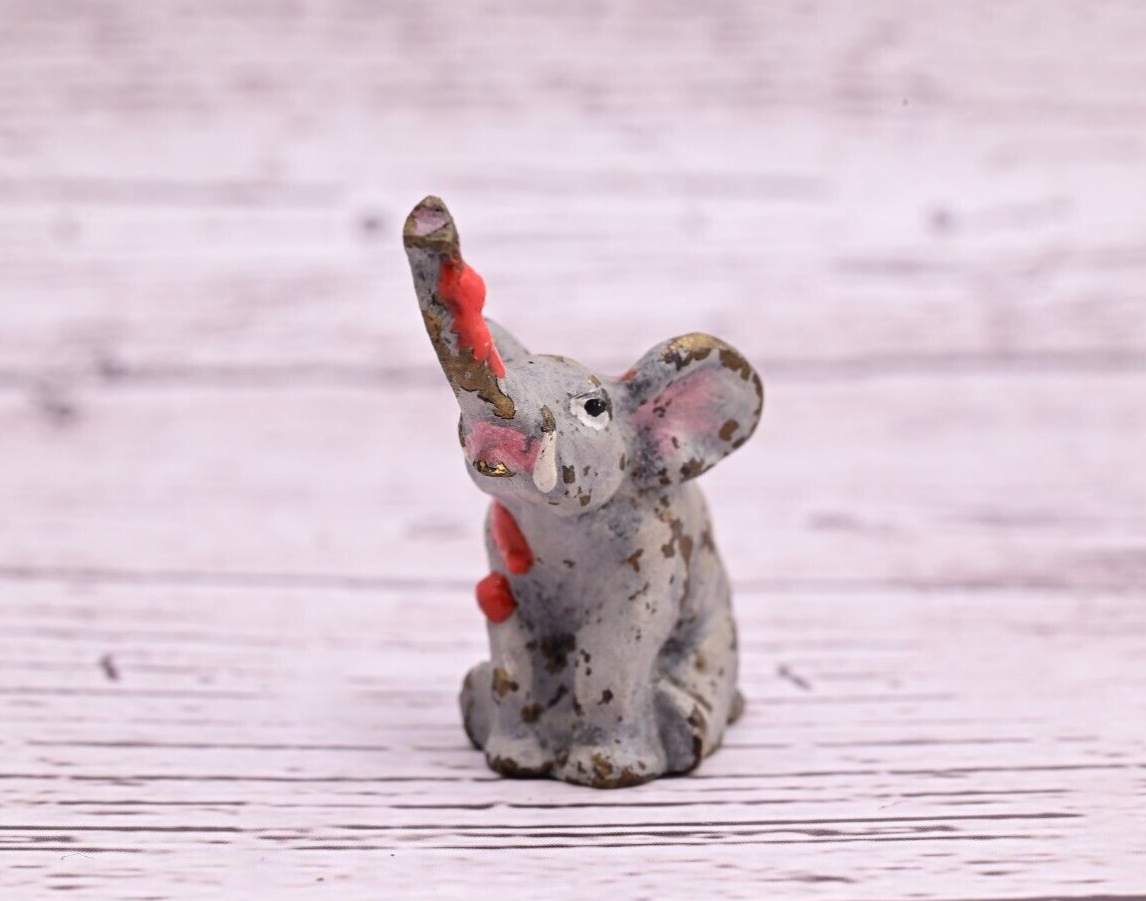 Original Miniature Antique Austrian Vienna Cold Painted Bronze of Elephant4