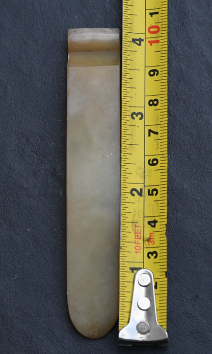 Chinese Antique Hand Carved Jade Precious Object Hairpin or Brushrest5