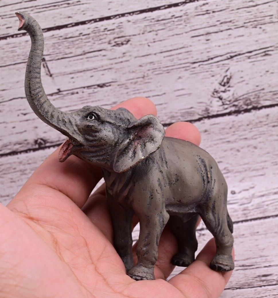 Beautiful Antique Austrian Vienna Cold Painted Bronze Figure of Elephant8