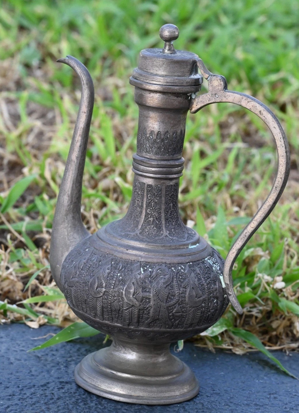 Stunning Antique 1900s Middle Eastern Silver Coffee / Teapot Signed*4
