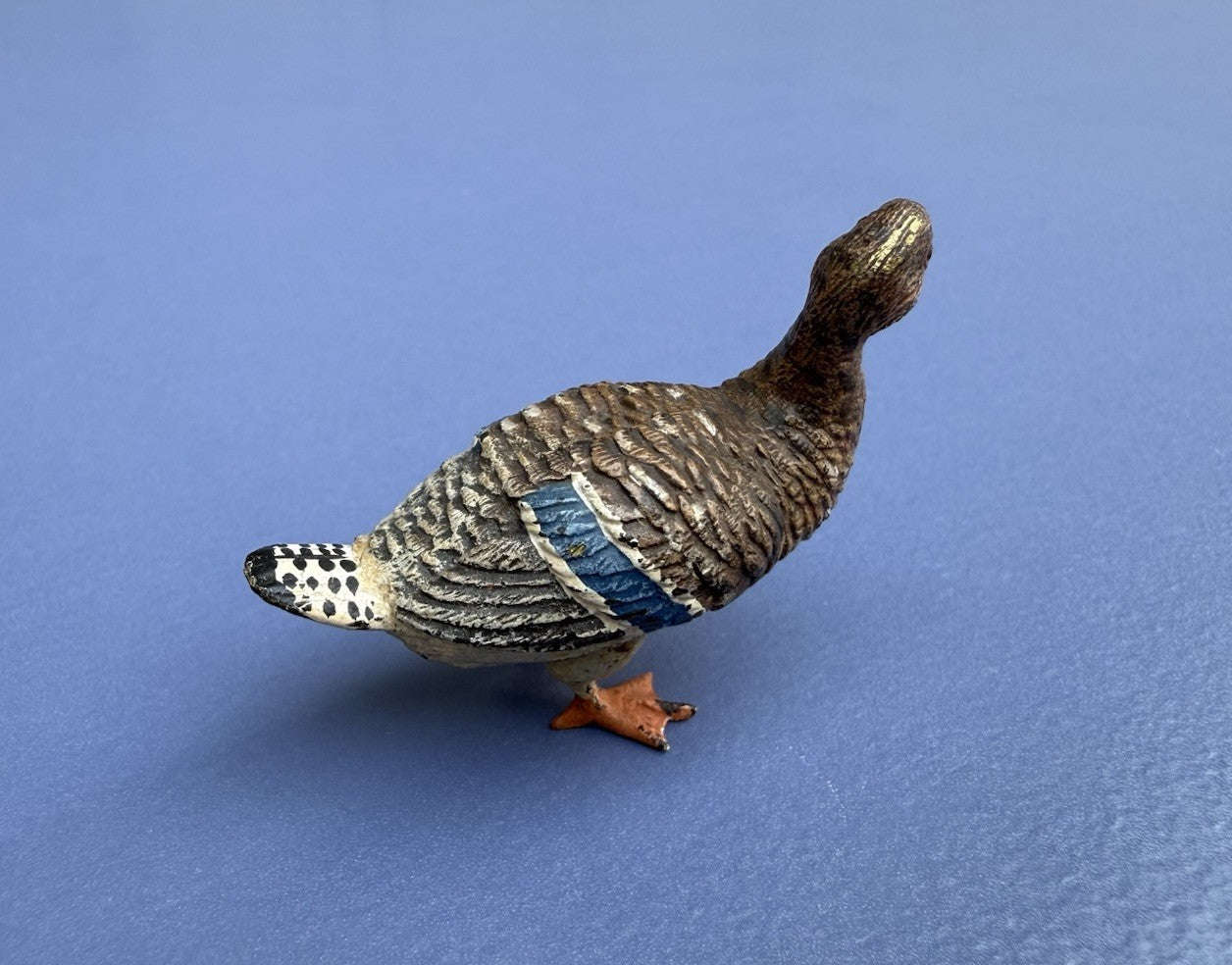 Life-Like Antique Austrian Vienna Cold Painted Bronze Figure of Duck4