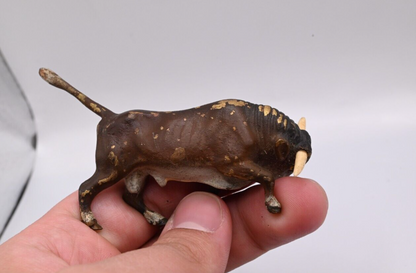 Life-like Antique Austrian Vienna Cold Painted Bronze Figure of Fighting Bull13