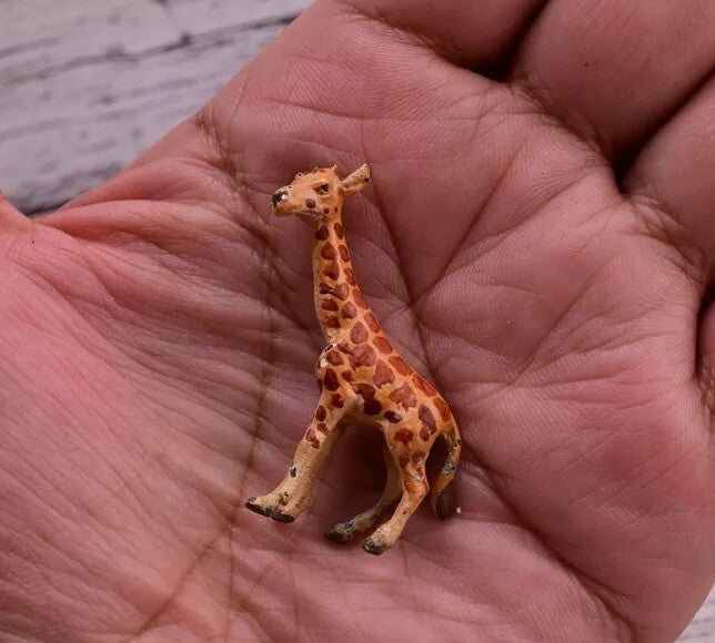 Collectible Antique Austrian Vienna Cold Painted Bronze Figure of Little Giraffe6