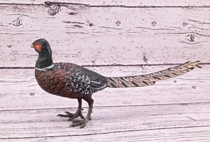 Antique Austrian Vienna Cold Painted Bronze Figure of Large Pheasant Bird7