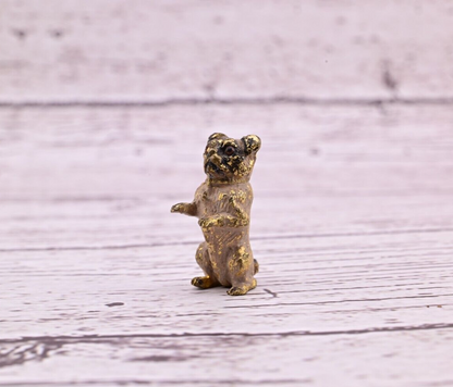 Amazing Antique Austrian Vienna Cold Painted Bronze Figure of Cute Small Pug5