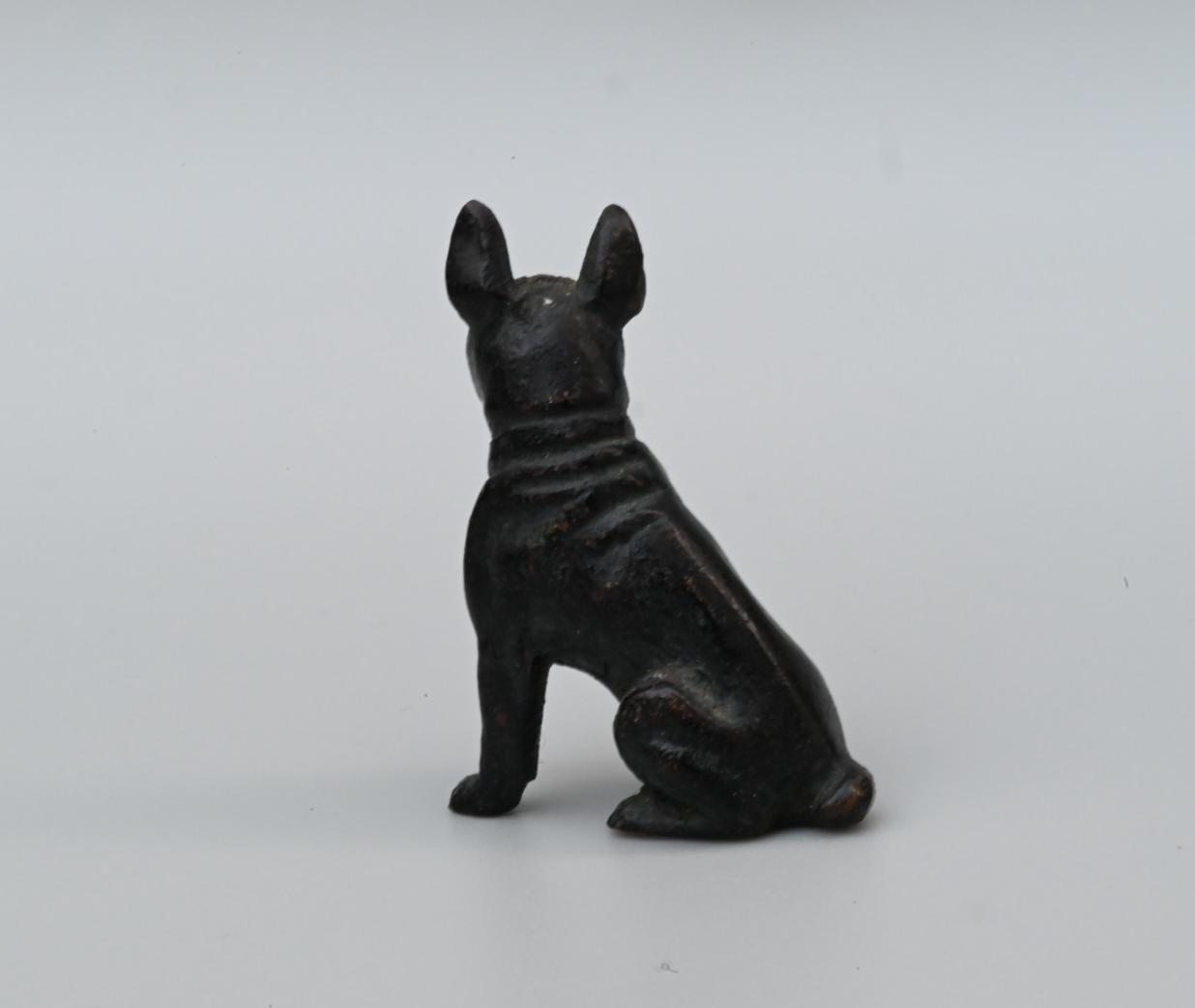 Antique French or Austrian Vienna Cold Painted Bronze Figure of French Bulldog2
