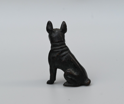 Antique French or Austrian Vienna Cold Painted Bronze Figure of French Bulldog2
