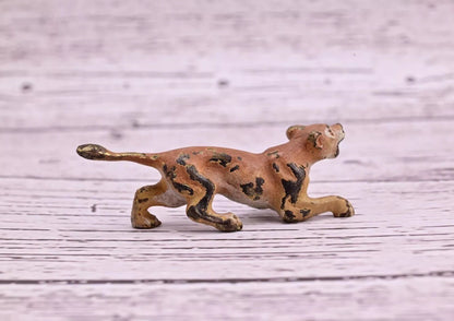Rare Antique Austrian Vienna Cold Painted Bronze Figure of Lioness3