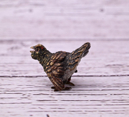 Well Detailed Antique Austrian Vienna Cold Painted Bronze Figure of Turkey4