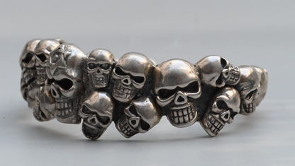 Fantastic Sterling Silver Cuff Bracelet with Skull Design11