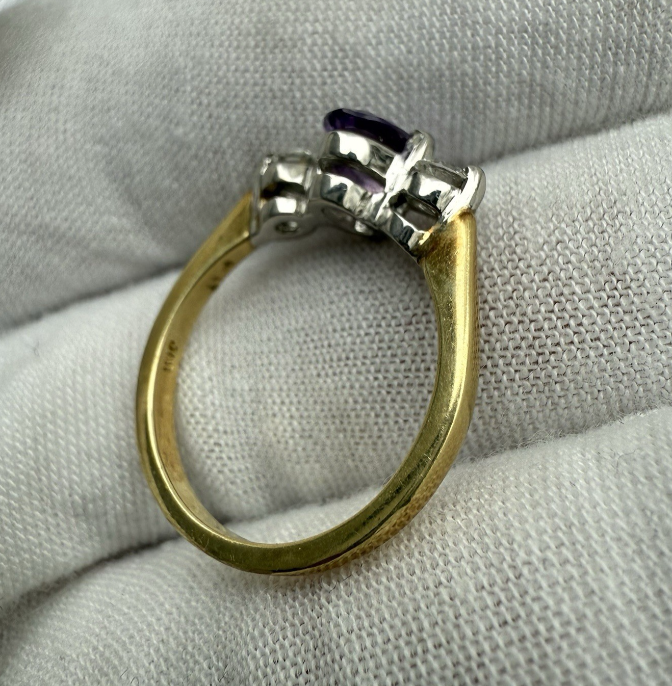 Fantastic Vintage Natural Sapphire & Diamond Ring in 18K Yellow Gold5