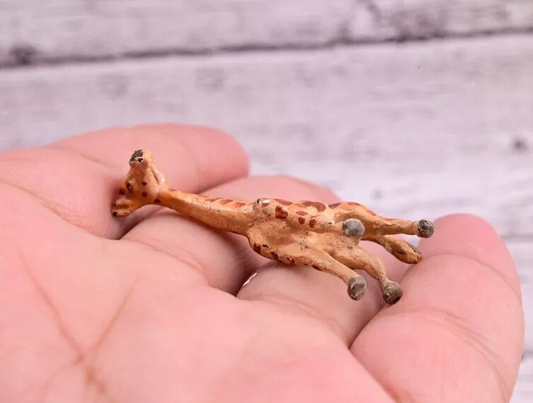 Collectible Antique Austrian Vienna Cold Painted Bronze Figure of Little Giraffe9
