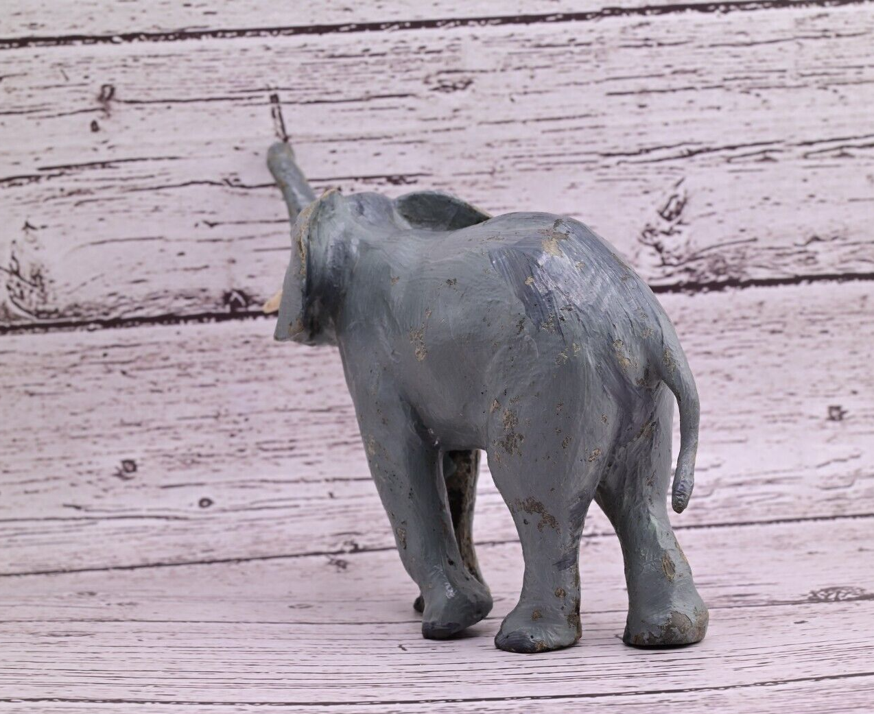 Nicely Detailed Antique Austrian Vienna Cold Painted Bronze Figure of Elephant8