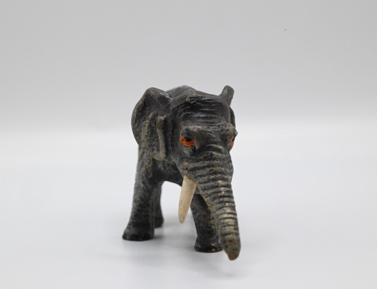 Gorgeous Antique Austrian Vienna Cold Painted Bronze Figure of Elephant5