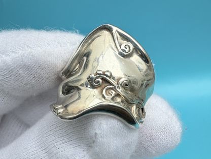 Vintage Hagit Gorali 925 Sterling Silver Organic Design Statement Ring6